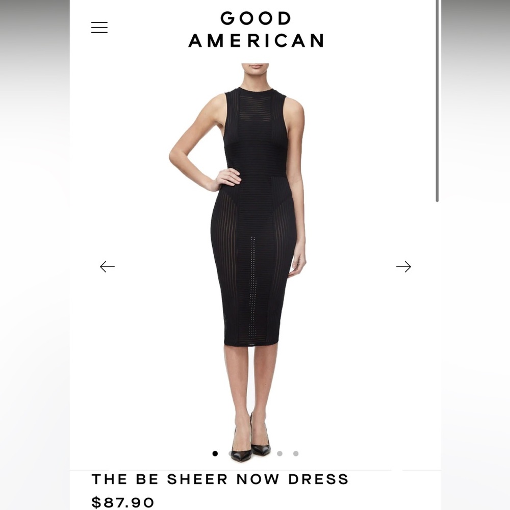 Good American Be Sheer Now Dress Size 1/Small